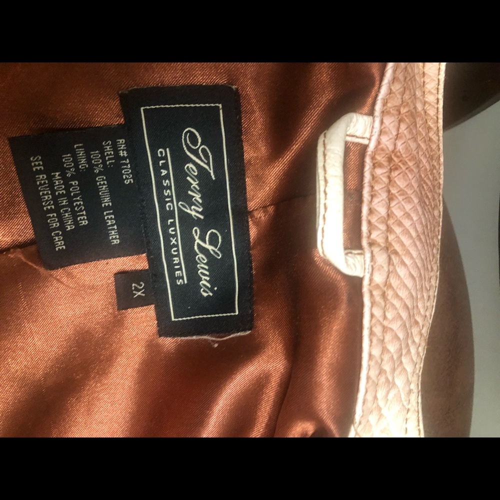 Leather python embossed jacket - Picture 6 of 6